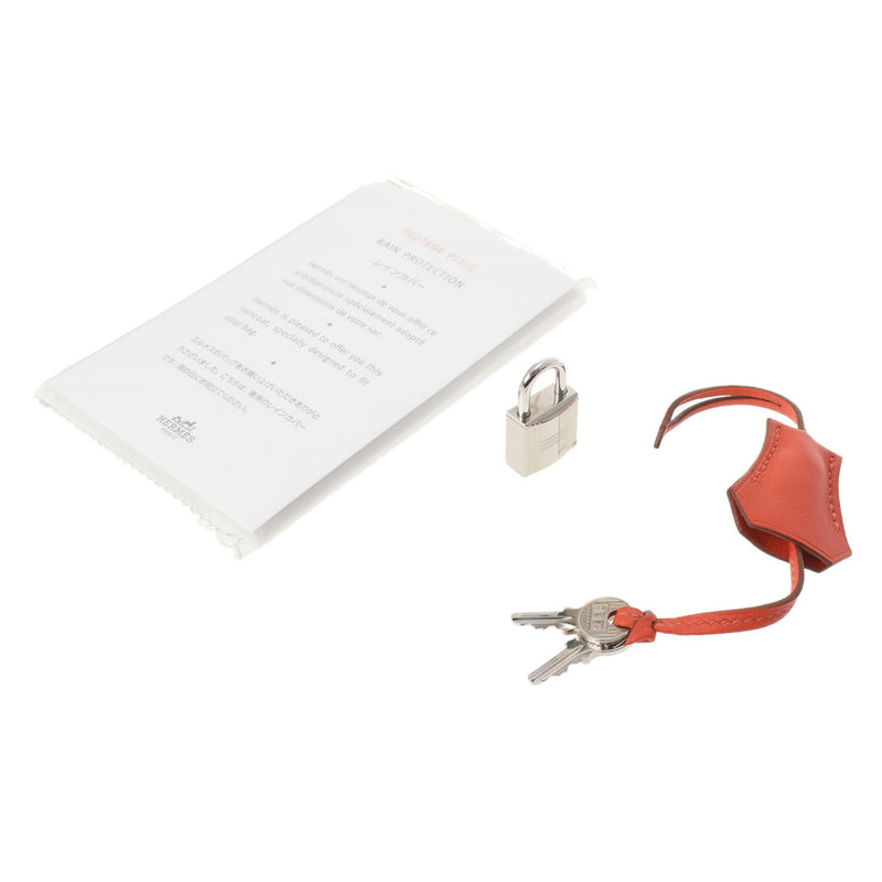 HERMES エルメス バーキン25 ルージュトマト シルバー金具 X刻印(2016年頃) レディース ヴォースイフト ハンドバッグ Aランク 中古 銀蔵