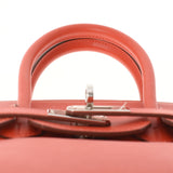 HERMES エルメス バーキン25 ルージュトマト シルバー金具 X刻印(2016年頃) レディース ヴォースイフト ハンドバッグ Aランク 中古 銀蔵