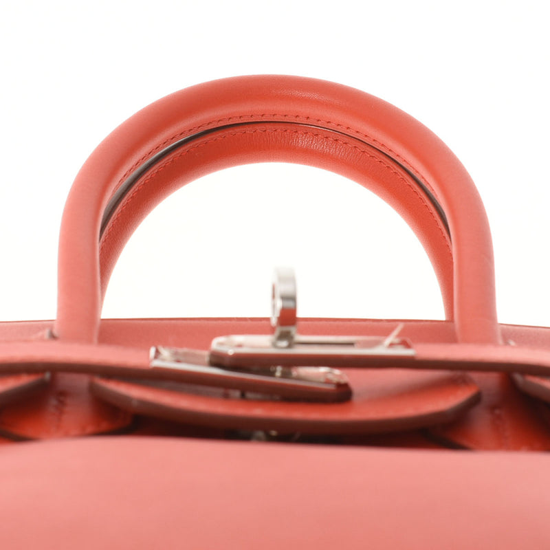 HERMES エルメス バーキン25 ルージュトマト シルバー金具 X刻印(2016年頃) レディース ヴォースイフト ハンドバッグ Aランク 中古 銀蔵