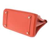HERMES エルメス バーキン25 ルージュトマト シルバー金具 X刻印(2016年頃) レディース ヴォースイフト ハンドバッグ Aランク 中古 銀蔵