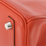 HERMES エルメス バーキン25 ルージュトマト シルバー金具 X刻印(2016年頃) レディース ヴォースイフト ハンドバッグ Aランク 中古 銀蔵