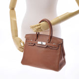 HERMES エルメス バーキン30 フォーブル シルバー金具 C刻印(2018年頃) レディース バレニア ハンドバッグ Aランク 中古 銀蔵