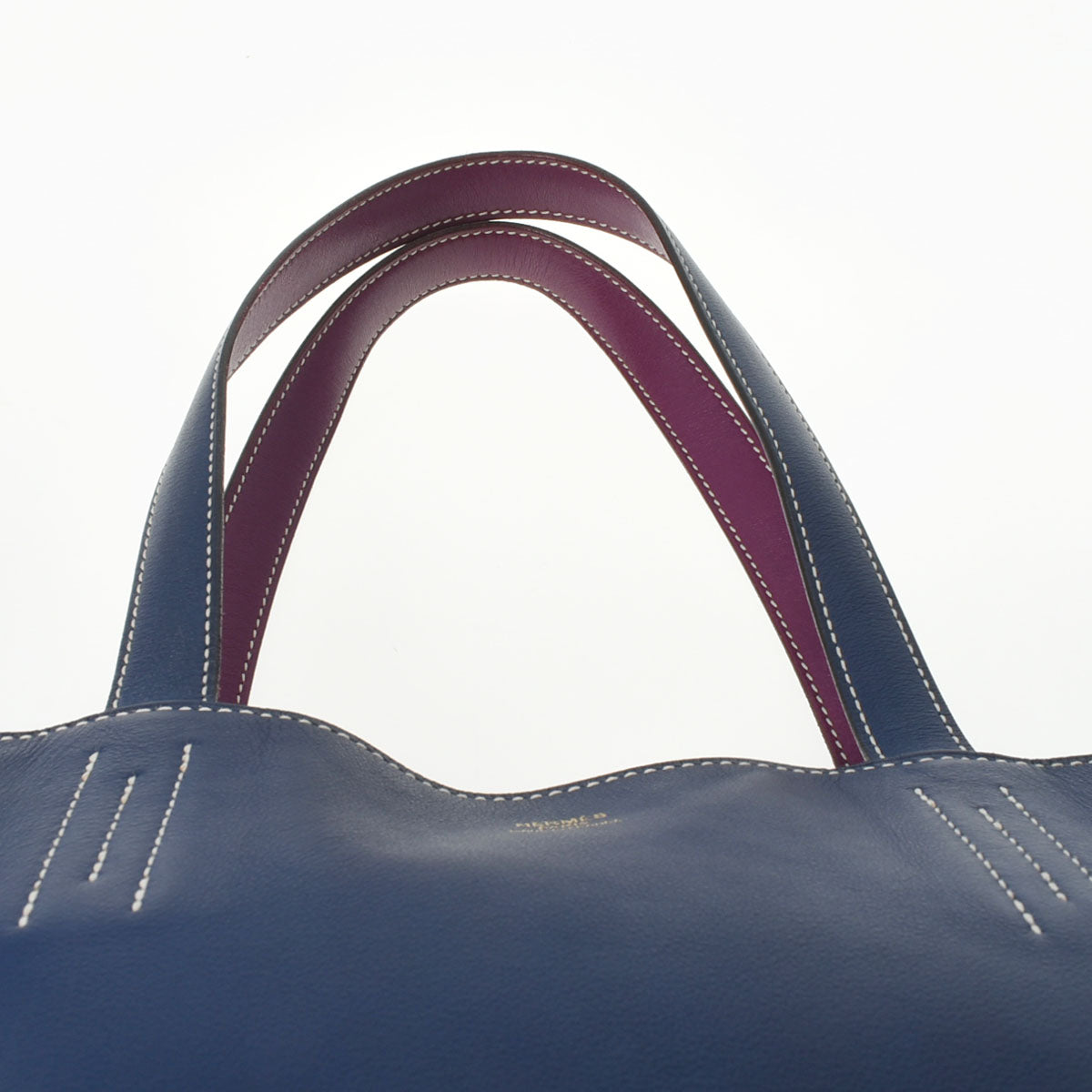 エルメスドゥブルセンス36 リバーシブル ブルードマルト/アネモネ □R