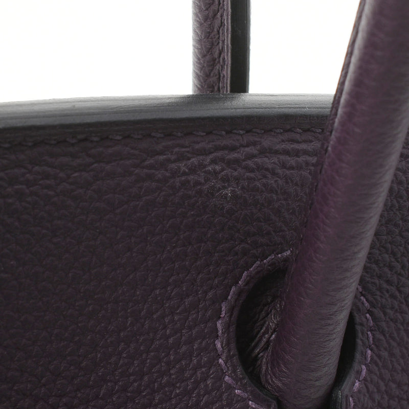 HERMES エルメス バーキン30 レザン シルバー金具 T刻印(2015年頃) レディース トゴ ハンドバッグ Aランク 中古 銀蔵