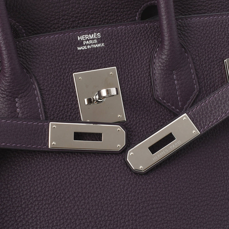 HERMES エルメス バーキン30 レザン シルバー金具 T刻印(2015年頃) レディース トゴ ハンドバッグ Aランク 中古 銀蔵