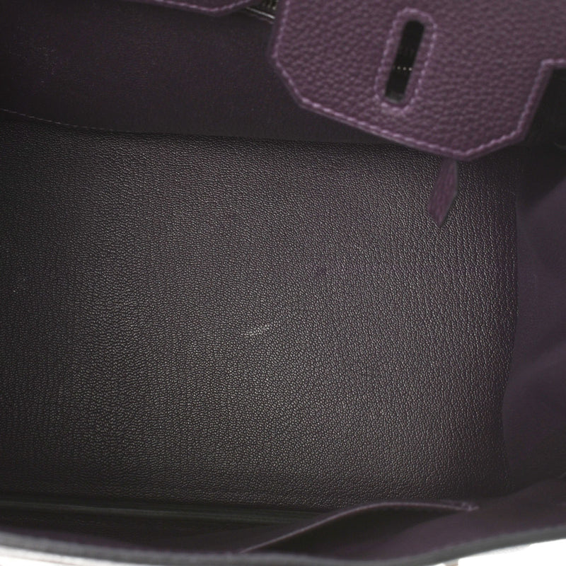 HERMES エルメス バーキン30 レザン シルバー金具 T刻印(2015年頃) レディース トゴ ハンドバッグ Aランク 中古 銀蔵