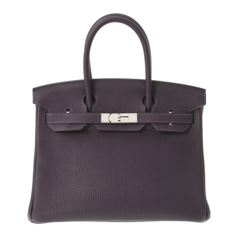 HERMES エルメス バーキン30 レザン シルバー金具 T刻印(2015年頃) レディース トゴ ハンドバッグ Aランク 中古 銀蔵