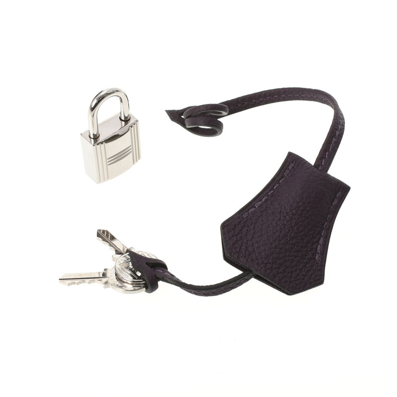 HERMES エルメス バーキン30 レザン シルバー金具 T刻印(2015年頃) レディース トゴ ハンドバッグ Aランク 中古 銀蔵