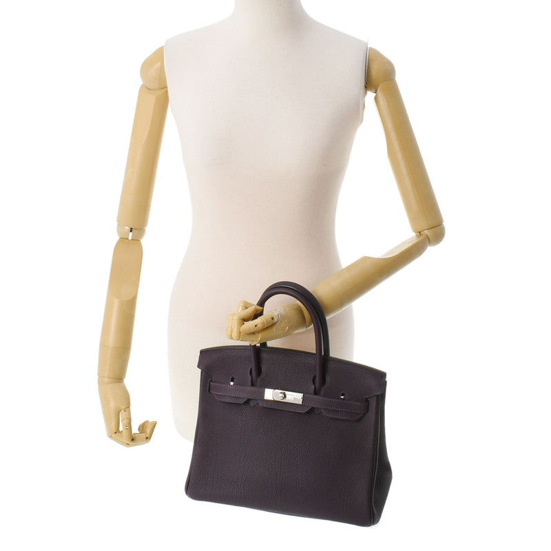 HERMES エルメス バーキン30 レザン シルバー金具 T刻印(2015年頃) レディース トゴ ハンドバッグ Aランク 中古 銀蔵