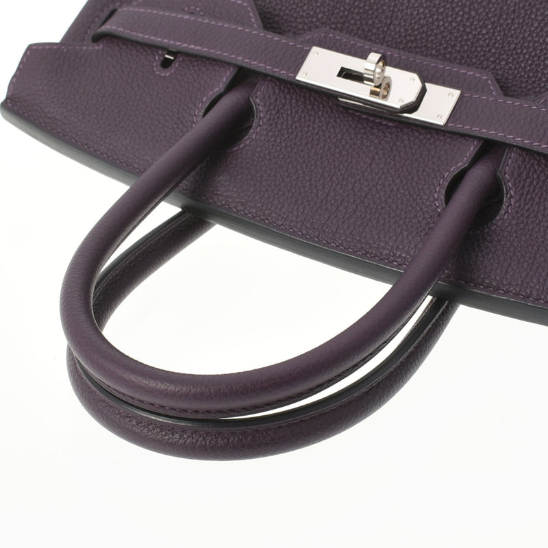 HERMES エルメス バーキン30 レザン シルバー金具 T刻印(2015年頃) レディース トゴ ハンドバッグ Aランク 中古 銀蔵
