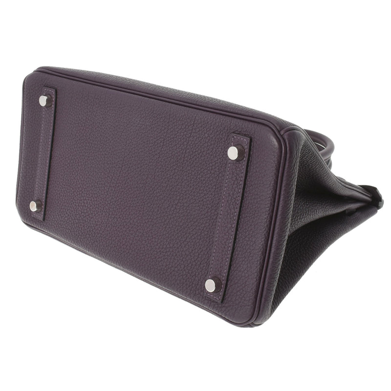 HERMES エルメス バーキン30 レザン シルバー金具 T刻印(2015年頃) レディース トゴ ハンドバッグ Aランク 中古 銀蔵