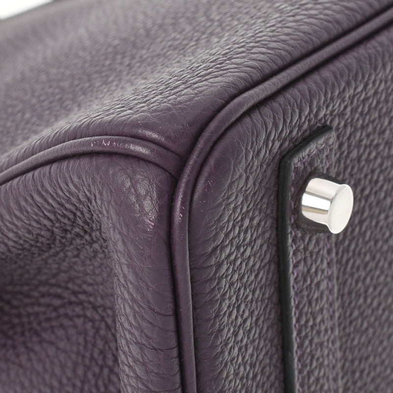 HERMES エルメス バーキン30 レザン シルバー金具 T刻印(2015年頃) レディース トゴ ハンドバッグ Aランク 中古 銀蔵