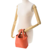 HERMES エルメス ピコタンロックPM オレンジポピー シルバー金具 T刻印(2015年頃) レディース トリヨンクレマンス  ハンドバッグ Aランク 中古 銀蔵