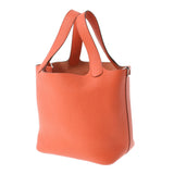 HERMES エルメス ピコタンロックPM オレンジポピー シルバー金具 T刻印(2015年頃) レディース トリヨンクレマンス  ハンドバッグ Aランク 中古 銀蔵