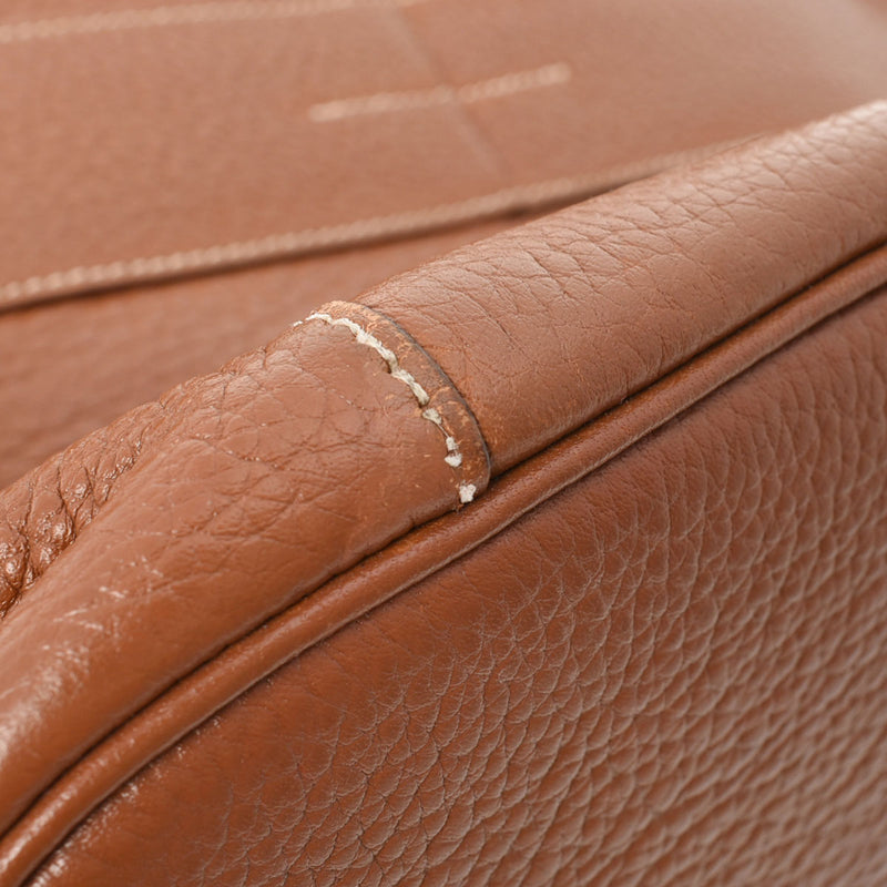 HERMES エルメス グッドニュース GM ゴールド □L刻印(2008年頃) ユニセックス トリヨンクレマンス ショルダーバッグ Bランク 中古 銀蔵