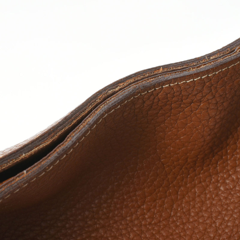 HERMES エルメス グッドニュース GM ゴールド □L刻印(2008年頃) ユニセックス トリヨンクレマンス ショルダーバッグ Bランク 中古 銀蔵