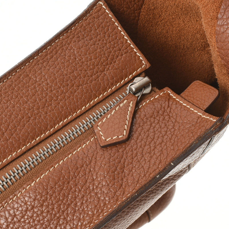 HERMES エルメス グッドニュース GM ゴールド □L刻印(2008年頃) ユニセックス トリヨンクレマンス ショルダーバッグ Bランク 中古 銀蔵