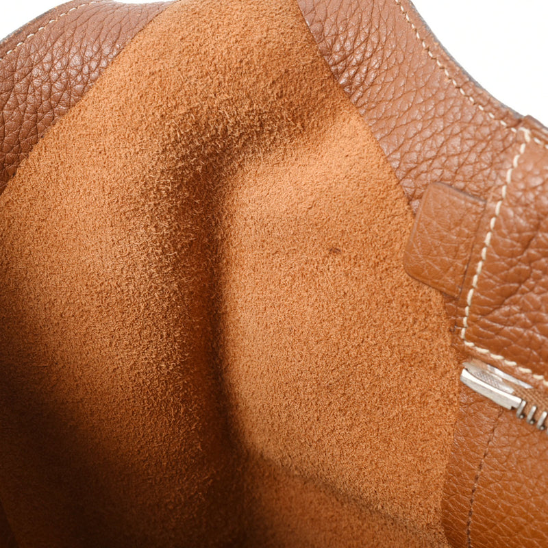 HERMES エルメス グッドニュース GM ゴールド □L刻印(2008年頃) ユニセックス トリヨンクレマンス ショルダーバッグ Bランク 中古 銀蔵