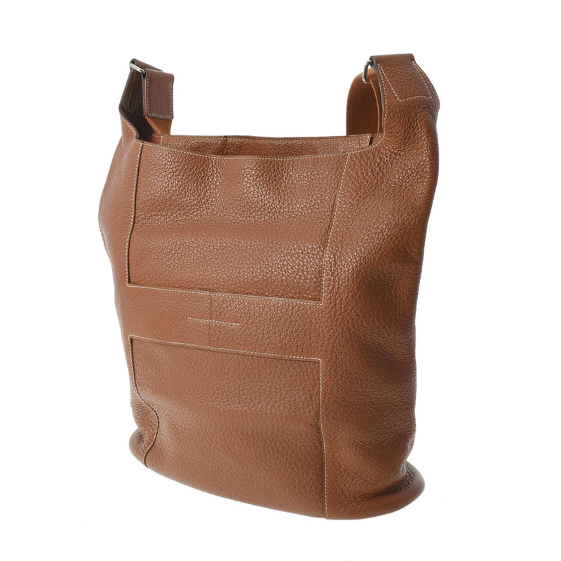 HERMES エルメス グッドニュース GM ゴールド □L刻印(2008年頃) ユニセックス トリヨンクレマンス ショルダーバッグ Bランク 中古 銀蔵