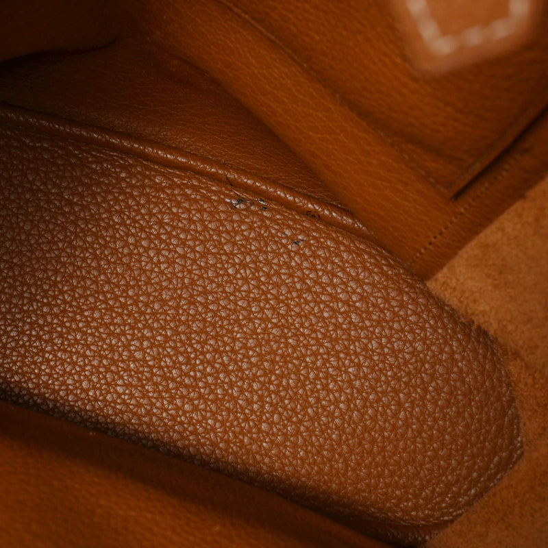 HERMES エルメス グッドニュース GM ゴールド □L刻印(2008年頃) ユニセックス トリヨンクレマンス ショルダーバッグ Bランク 中古 銀蔵