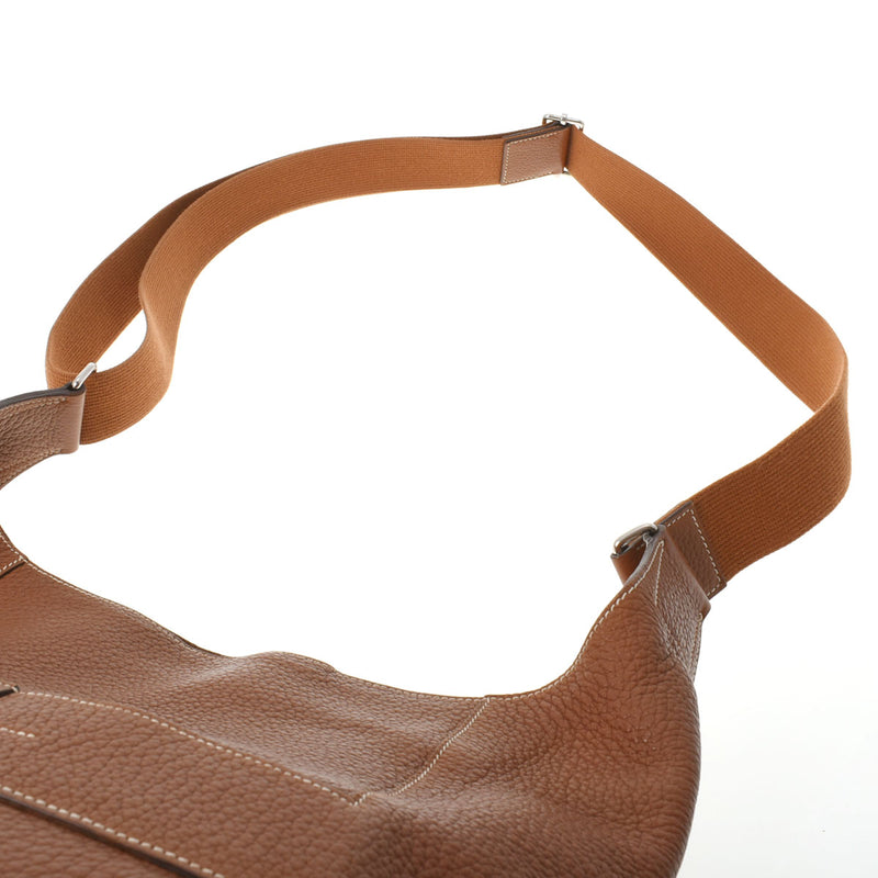 HERMES エルメス グッドニュース GM ゴールド □L刻印(2008年頃) ユニセックス トリヨンクレマンス ショルダーバッグ Bランク 中古 銀蔵