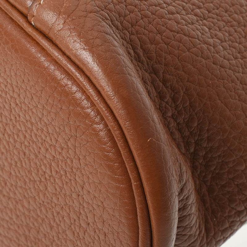 HERMES エルメス グッドニュース GM ゴールド □L刻印(2008年頃) ユニセックス トリヨンクレマンス ショルダーバッグ Bランク 中古 銀蔵