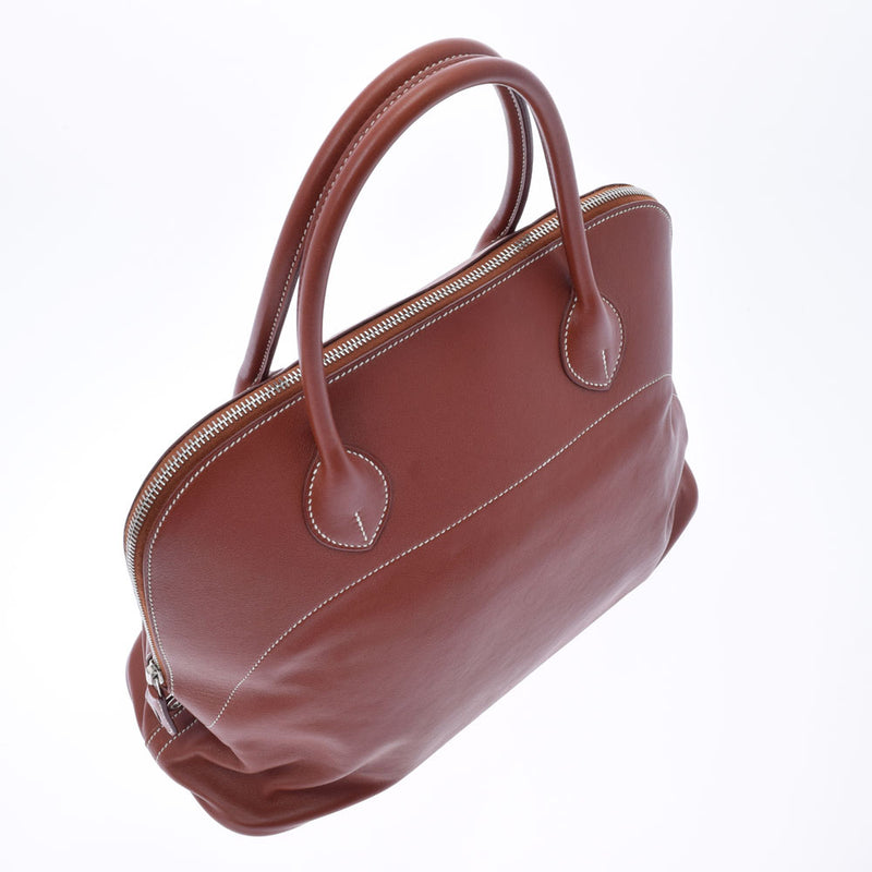 HERMES エルメス ボリード リラックス 35 フォーブ  シルバー金具 □Q刻印(2013年頃) レディース ヴォーシッキム ハンドバッグ ABランク 中古 銀蔵