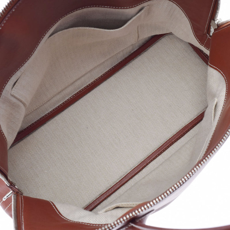 HERMES エルメス ボリード リラックス 35 フォーブ  シルバー金具 □Q刻印(2013年頃) レディース ヴォーシッキム ハンドバッグ ABランク 中古 銀蔵