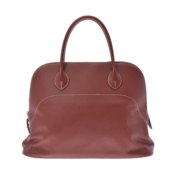 HERMES エルメス ボリード リラックス 35 フォーブ  シルバー金具 □Q刻印(2013年頃) レディース ヴォーシッキム ハンドバッグ ABランク 中古 銀蔵