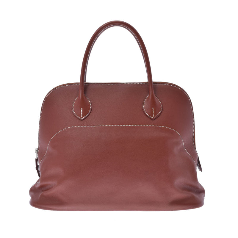 HERMES エルメス ボリード リラックス 35 フォーブ  シルバー金具 □Q刻印(2013年頃) レディース ヴォーシッキム ハンドバッグ ABランク 中古 銀蔵