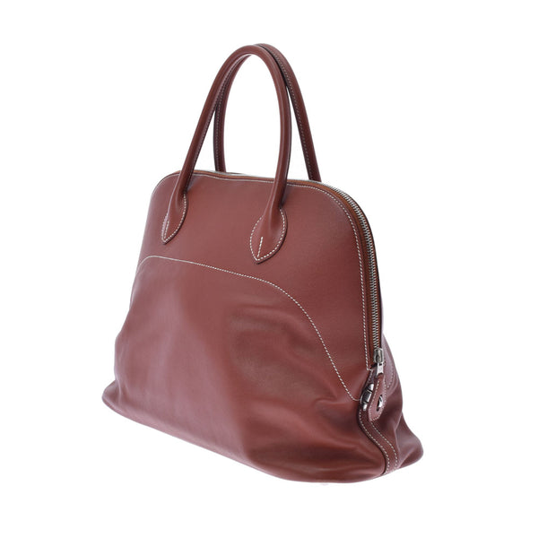 HERMES エルメス ボリード リラックス 35 フォーブ  シルバー金具 □Q刻印(2013年頃) レディース ヴォーシッキム ハンドバッグ ABランク 中古 銀蔵