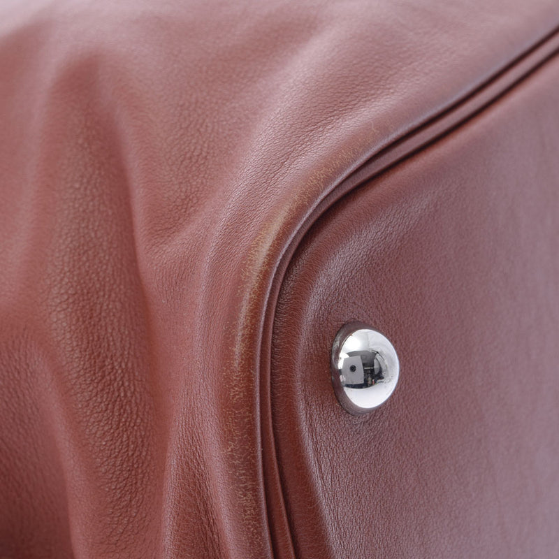 HERMES エルメス ボリード リラックス 35 フォーブ  シルバー金具 □Q刻印(2013年頃) レディース ヴォーシッキム ハンドバッグ ABランク 中古 銀蔵