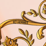 HERMES エルメス カレ90 La Promenade De Longchamps ライトピンク/白 レディース シルク100％ スカーフ Aランク 中古 銀蔵