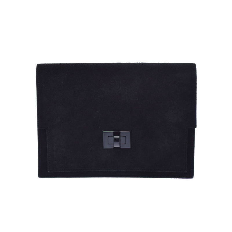 HERMES エルメス 黒 レディース ドブリス クラッチバッグ Aランク 中古 銀蔵