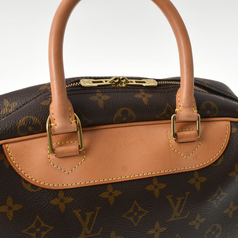 LOUIS VUITTON ルイヴィトン モノグラム ドーヴィル ブラウン M47270 ユニセックス モノグラムキャンバス ハンドバッグ ABランク 中古 銀蔵