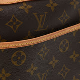 LOUIS VUITTON ルイヴィトン モノグラム ドーヴィル ブラウン M47270 ユニセックス モノグラムキャンバス ハンドバッグ ABランク 中古 銀蔵