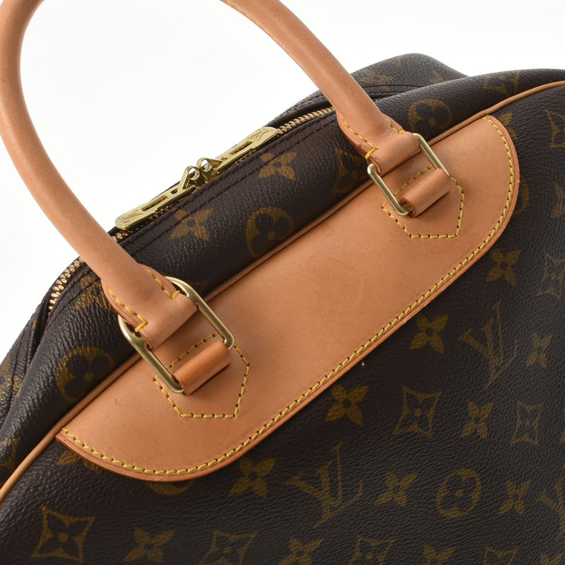 LOUIS VUITTON ルイヴィトン モノグラム ドーヴィル ブラウン M47270 ユニセックス モノグラムキャンバス ハンドバッグ ABランク 中古 銀蔵