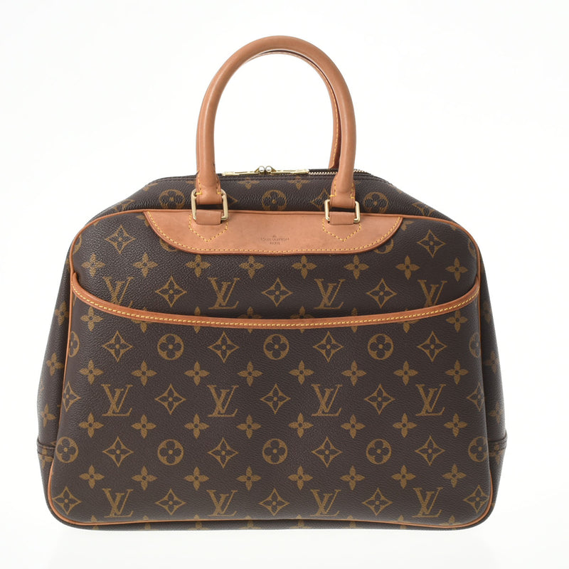 LOUIS VUITTON ルイヴィトン モノグラム ドーヴィル ブラウン M47270 ユニセックス モノグラムキャンバス ハンドバッグ Bランク 中古 銀蔵