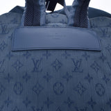 LOUIS VUITTON ルイヴィトン モノグラムデニム チョークバックパック  青 M44617 ユニセックス デニム レザー リュック・デイパック ABランク 中古 銀蔵