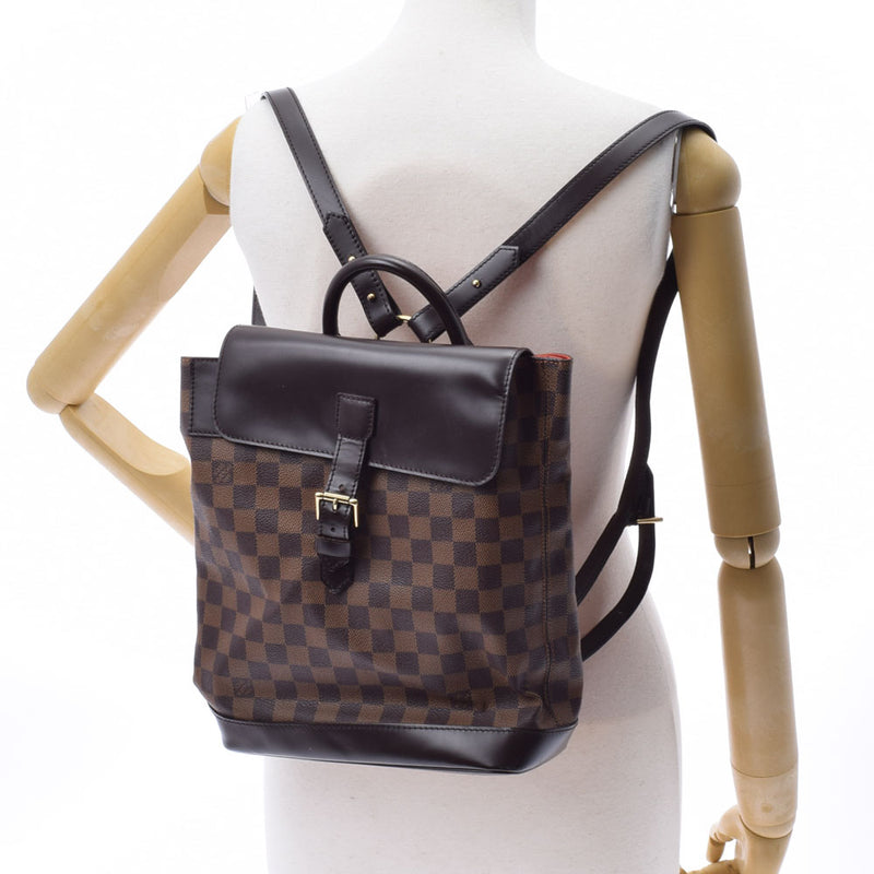 LOUIS VUITTON ルイヴィトン ダミエ ソーホー ブラウン N51132 レディース ダミエキャンバス リュック・デイパック Bランク 中古 銀蔵