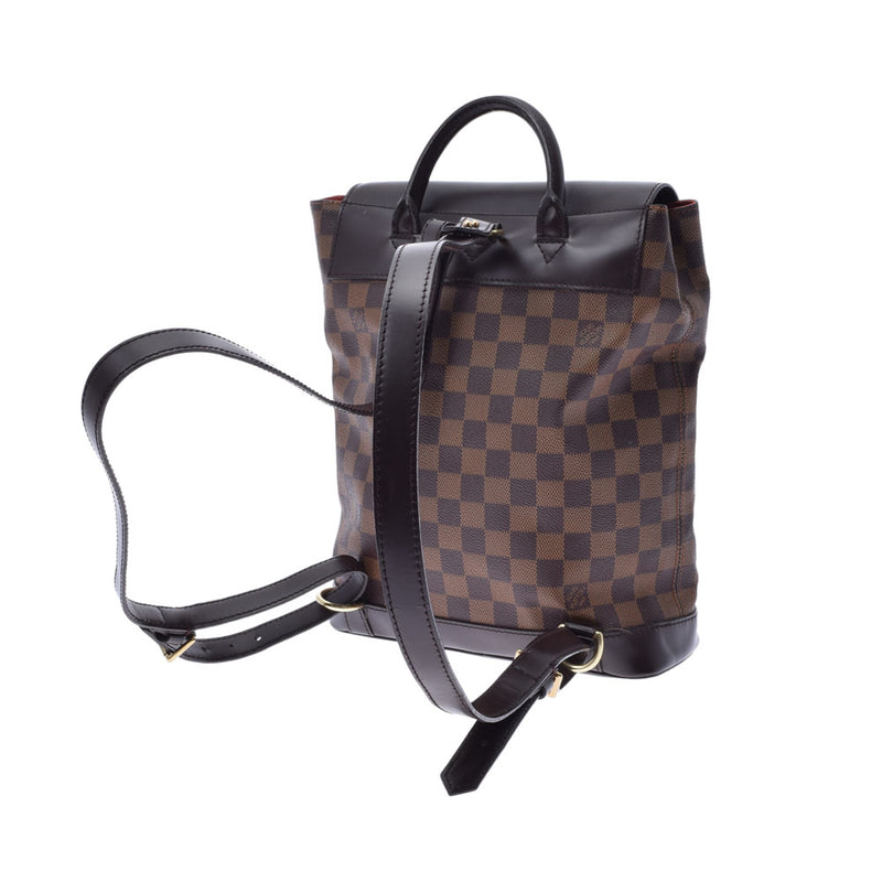 LOUIS VUITTON ルイヴィトン ダミエ ソーホー ブラウン N51132 レディース ダミエキャンバス リュック・デイパック Bランク 中古 銀蔵