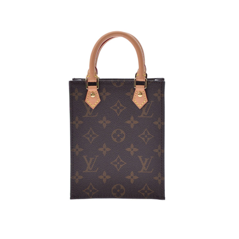 LOUIS VUITTON ルイヴィトン モノグラム プティット サックプラ 2WAYバッグ ブラウン M69442 レディース モノグラムキャンバス ハンドバッグ Aランク 中古 銀蔵