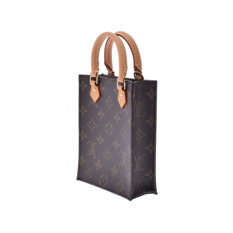 LOUIS VUITTON ルイヴィトン モノグラム プティット サックプラ 2WAYバッグ ブラウン M69442 レディース モノグラムキャンバス ハンドバッグ Aランク 中古 銀蔵