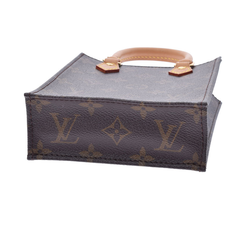 LOUIS VUITTON ルイヴィトン モノグラム プティット サックプラ 2WAYバッグ ブラウン M69442 レディース モノグラムキャンバス ハンドバッグ Aランク 中古 銀蔵