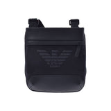 EMPORIO ARMANI エンポリオ・アルマーニ スモールフラット メッセンジャー 黒 Y4M185-Y154J メンズ ポリエステル ショルダーバッグ Aランク 中古 銀蔵