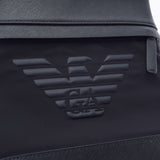 EMPORIO ARMANI エンポリオ・アルマーニ スモールフラット メッセンジャー 黒 Y4M185-Y154J メンズ ポリエステル ショルダーバッグ Aランク 中古 銀蔵