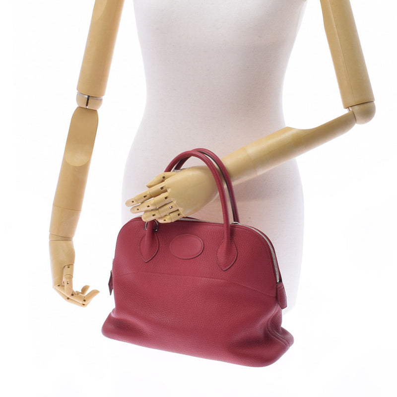 HERMES エルメス ボリード31  ルージュガランス □P刻印(2012年頃) レディース トリヨンクレマンス ハンドバッグ Aランク 中古 銀蔵