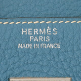 HERMES エルメス バーキン35 ブルージーン シルバー金具 □G刻印(2003年頃) ユニセックス トリヨンクレマンス ハンドバッグ ABランク 中古 銀蔵
