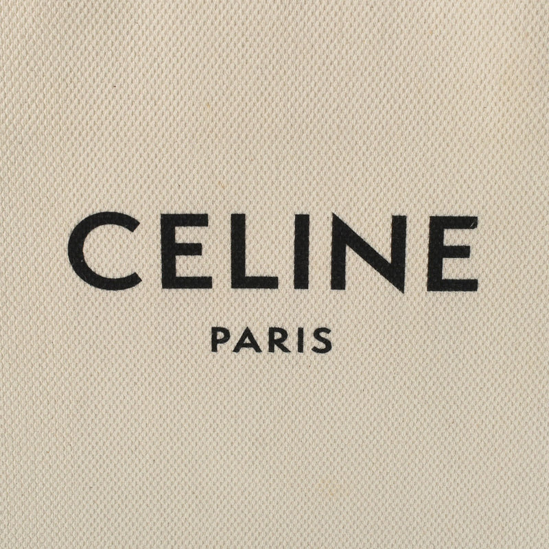 CELINE セリーヌ バーティカルカバ スモール ナチュラル/タン 192082BNZ 02NT ユニセックス レザー キャンバス ハンドバッグ Bランク 中古 銀蔵