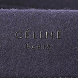 CELINE セリーヌ ラゲージファントム スモールスクエア 紺/黒 レディース フェルト ハンドバッグ ABランク 中古 銀蔵